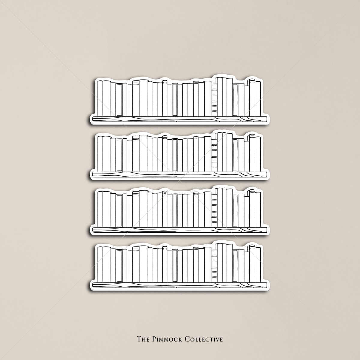 Book Tracker Shelf Sticker Sheet