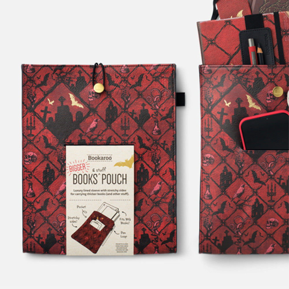 Book and Stuff Pouch - Horror Bat
