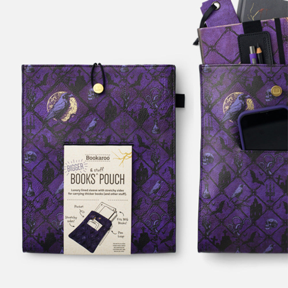 Book and Stuff Pouch - Horror Crow