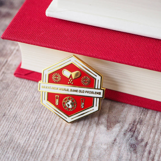 Brave New World Enamel Pin Badge - Dystopian Collection