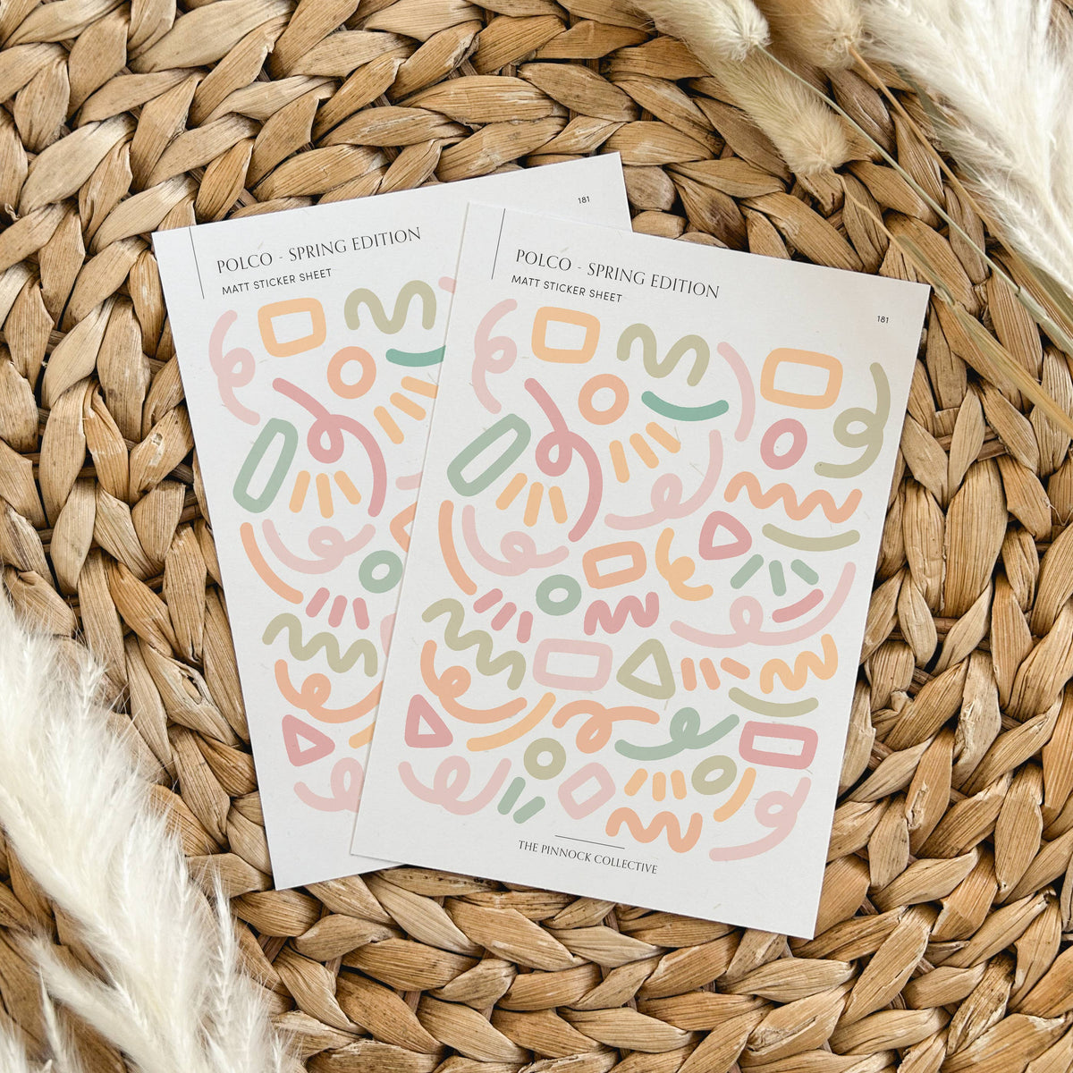 Spring Themed Deco Polco Sticker Sheet