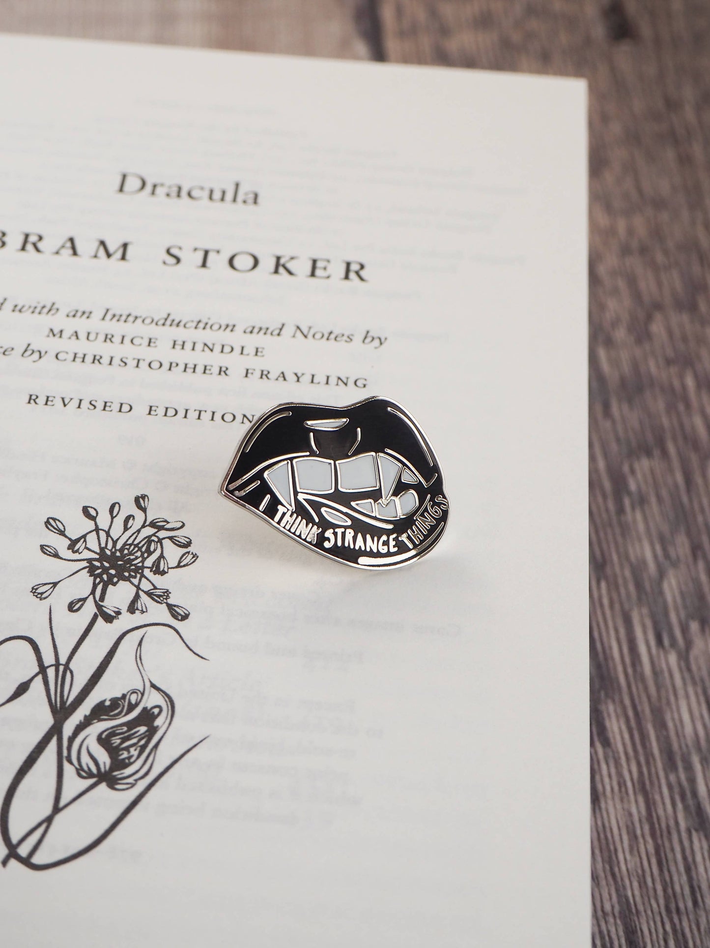 Dracula Enamel Pin Badge - Gothic Literature Collection