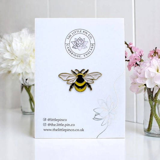 Bumble Bee Small Enamel Pin Brooch