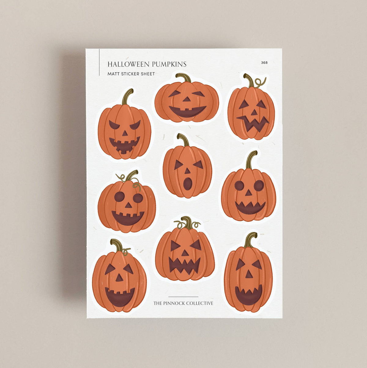Halloween Pumpkins Sticker Sheet