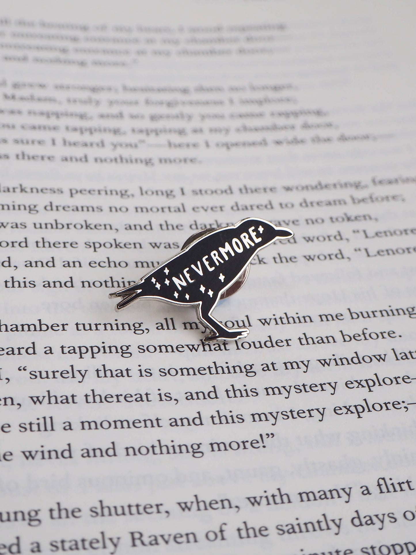 The Raven Edgar Allan Poe Enamel Pin Badge Gothic Collection