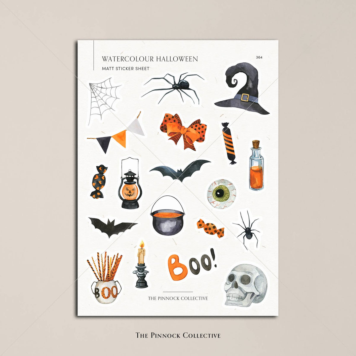 Halloween themed Planner sticker sheet