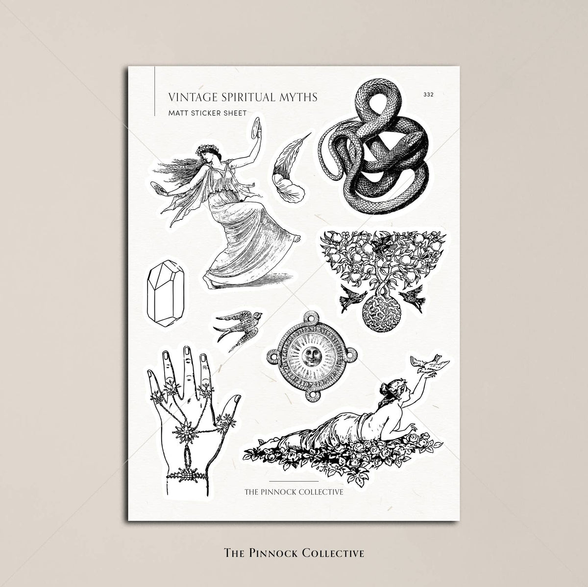 Spiritual Myths Themed Sticker Sheet
