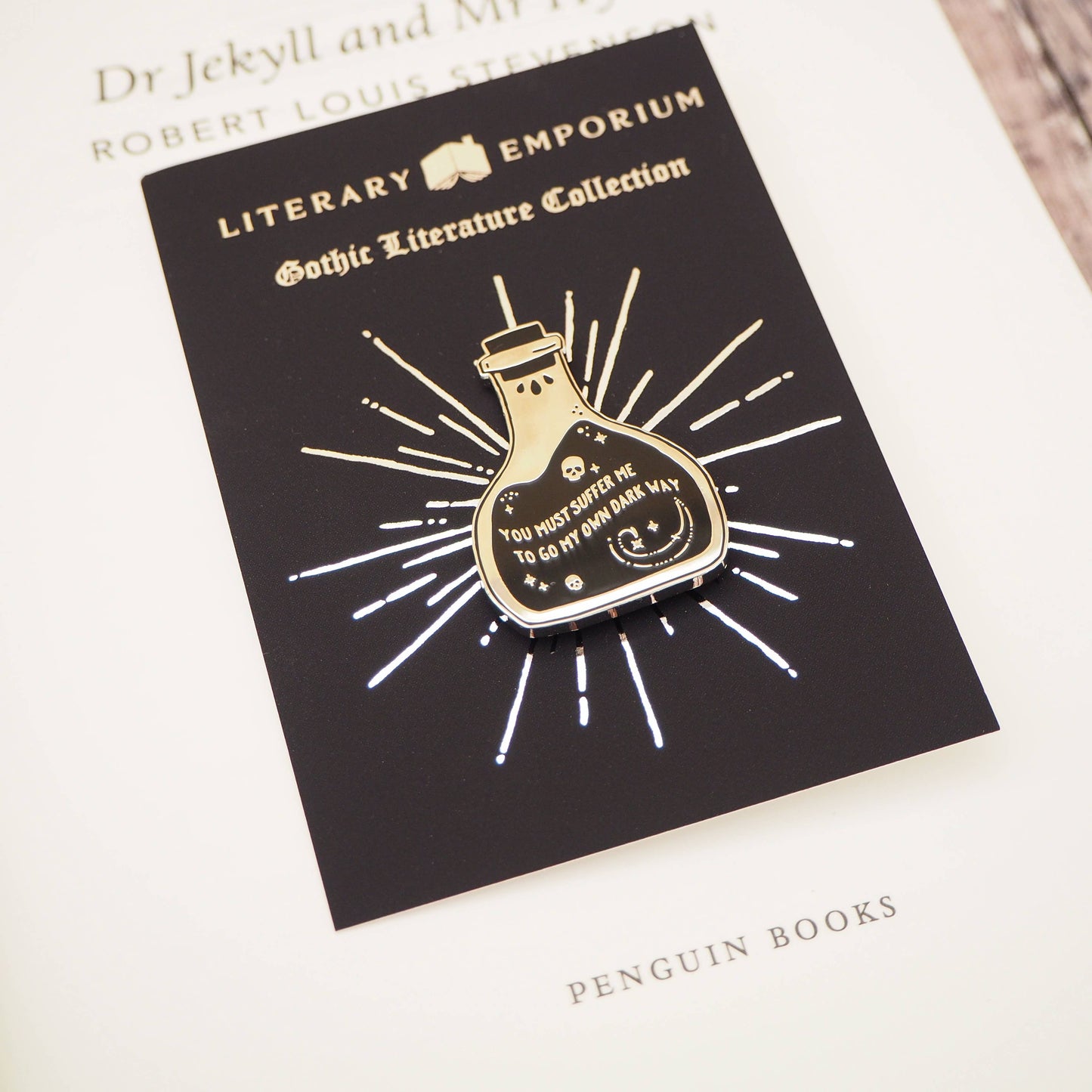 Dr Jekyll And Mr Hyde Potion Pin Badge - Gothic Collection