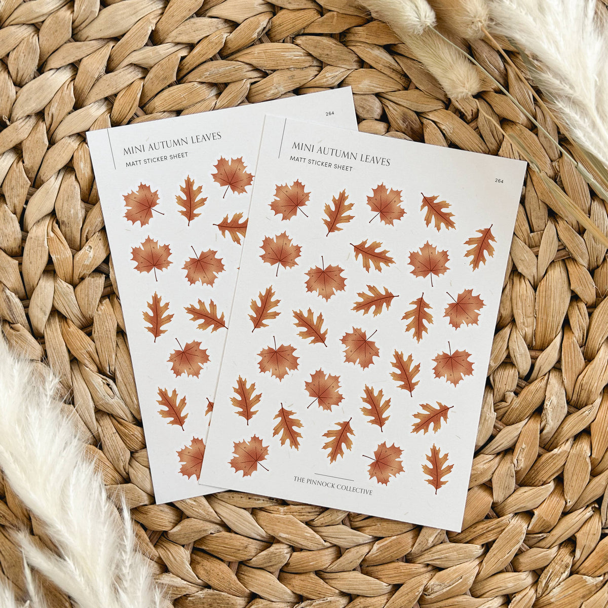 Mini Autumn Leaves Planner Sticker Sheet