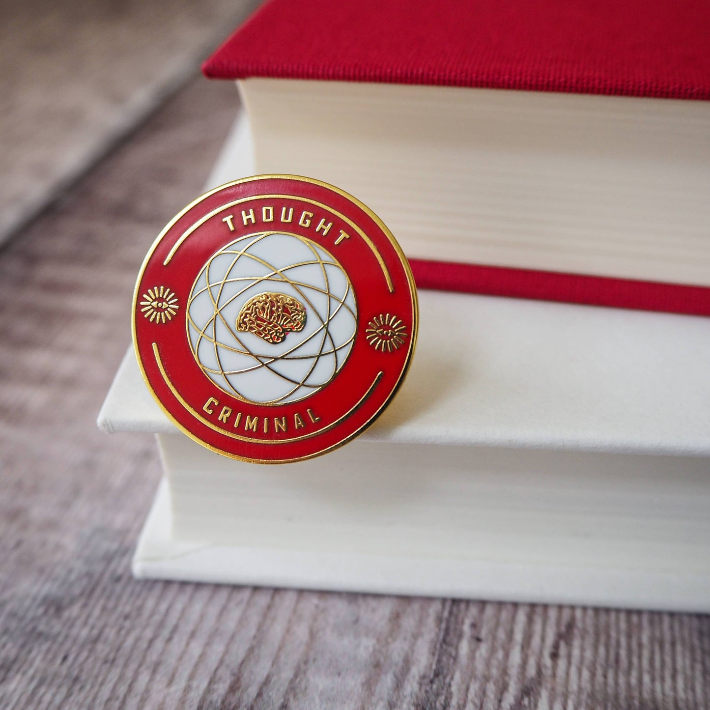 Thought Criminal Enamel Pin Badge - Dystopian Collection