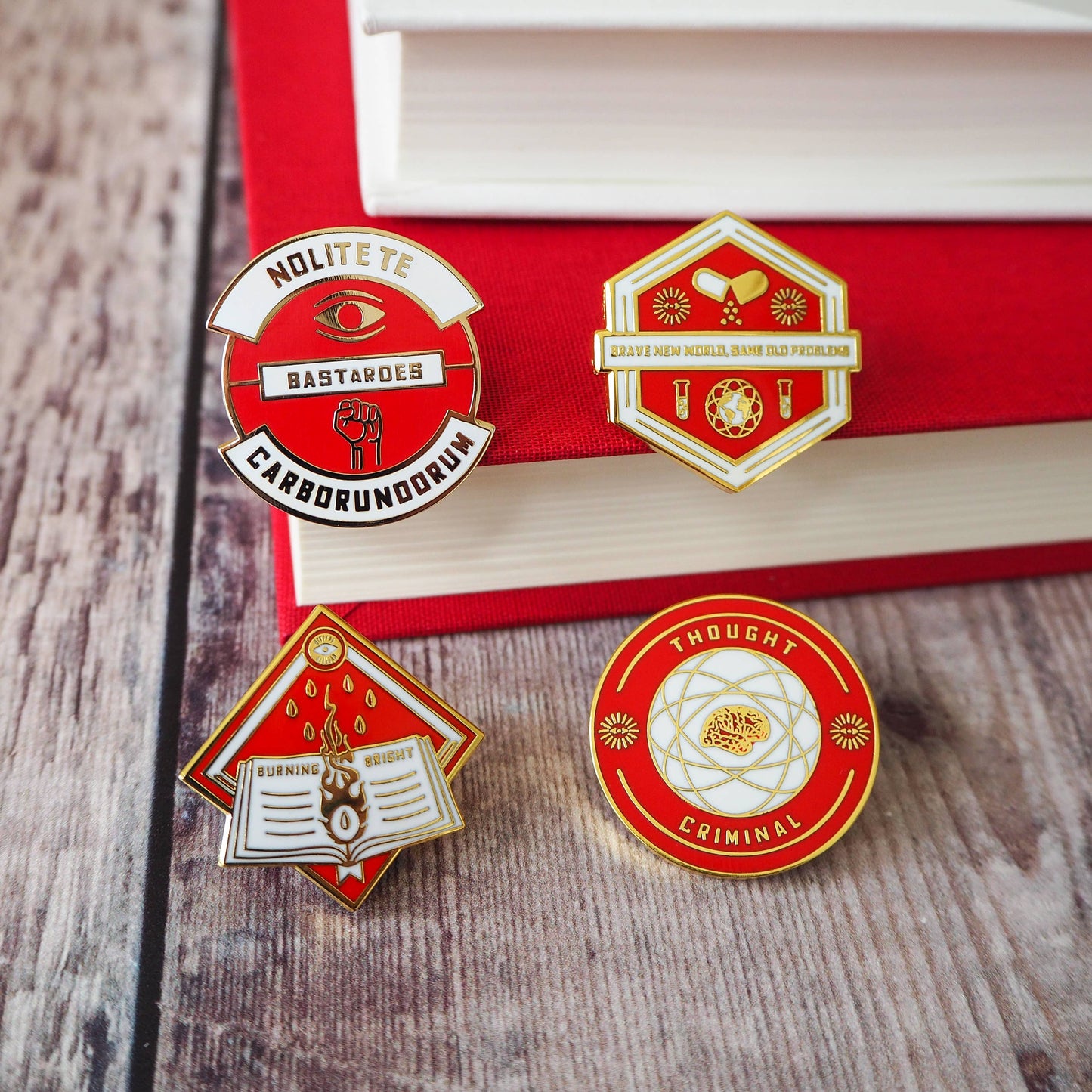 Thought Criminal Enamel Pin Badge - Dystopian Collection
