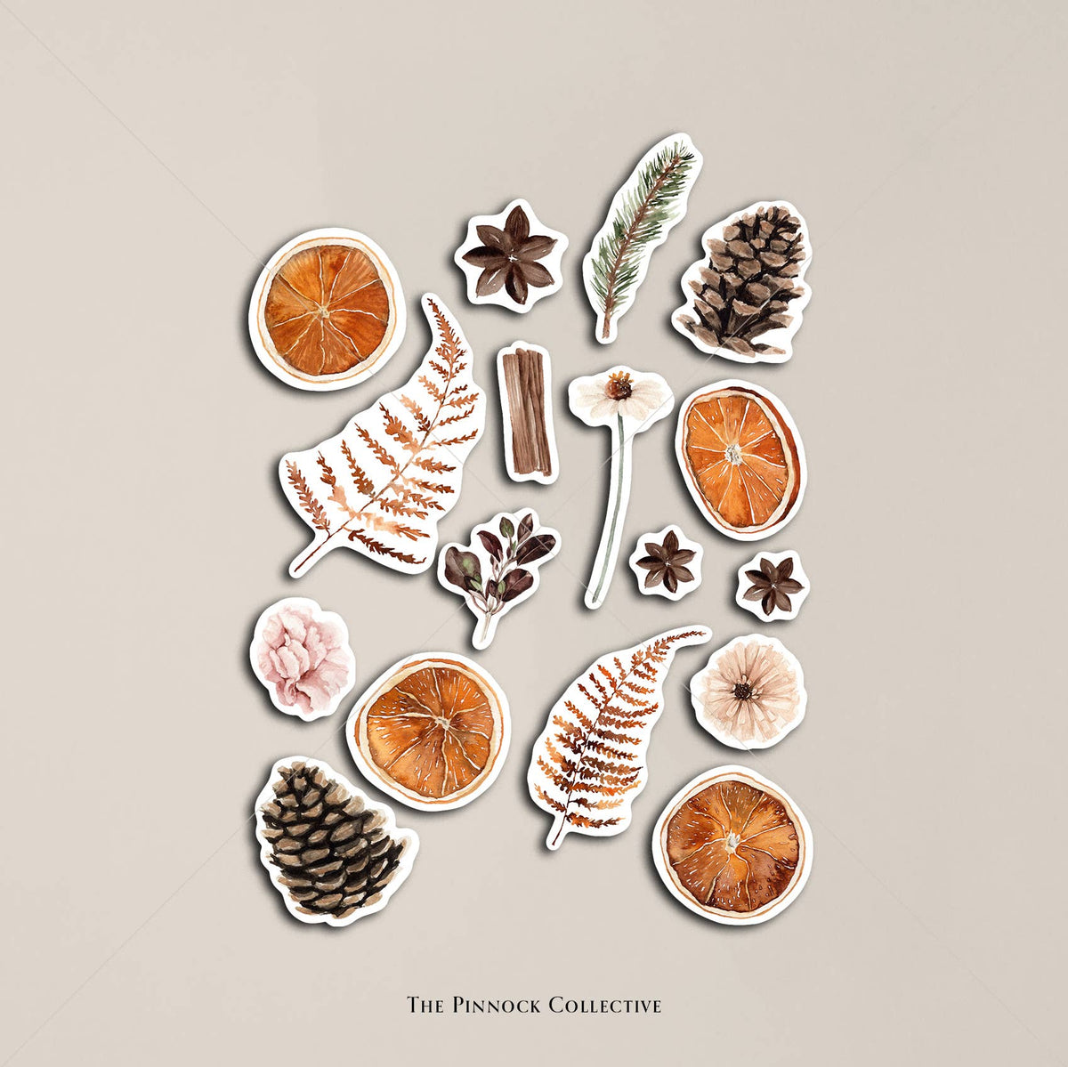 Autumn & Fall Botanical Themed Planner Sticker Sheet