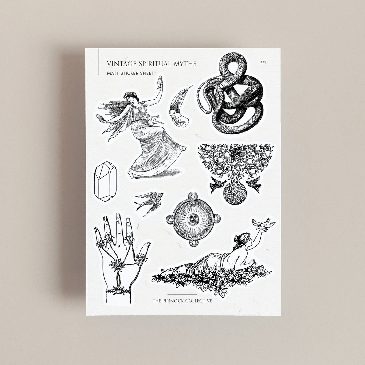 Spiritual Myths Themed Sticker Sheet