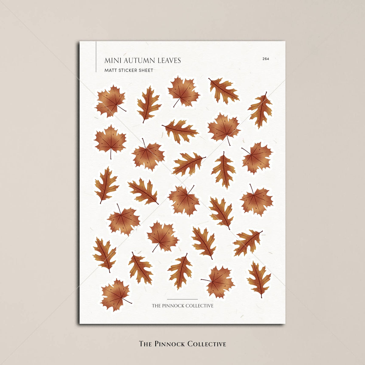 Mini Autumn Leaves Planner Sticker Sheet