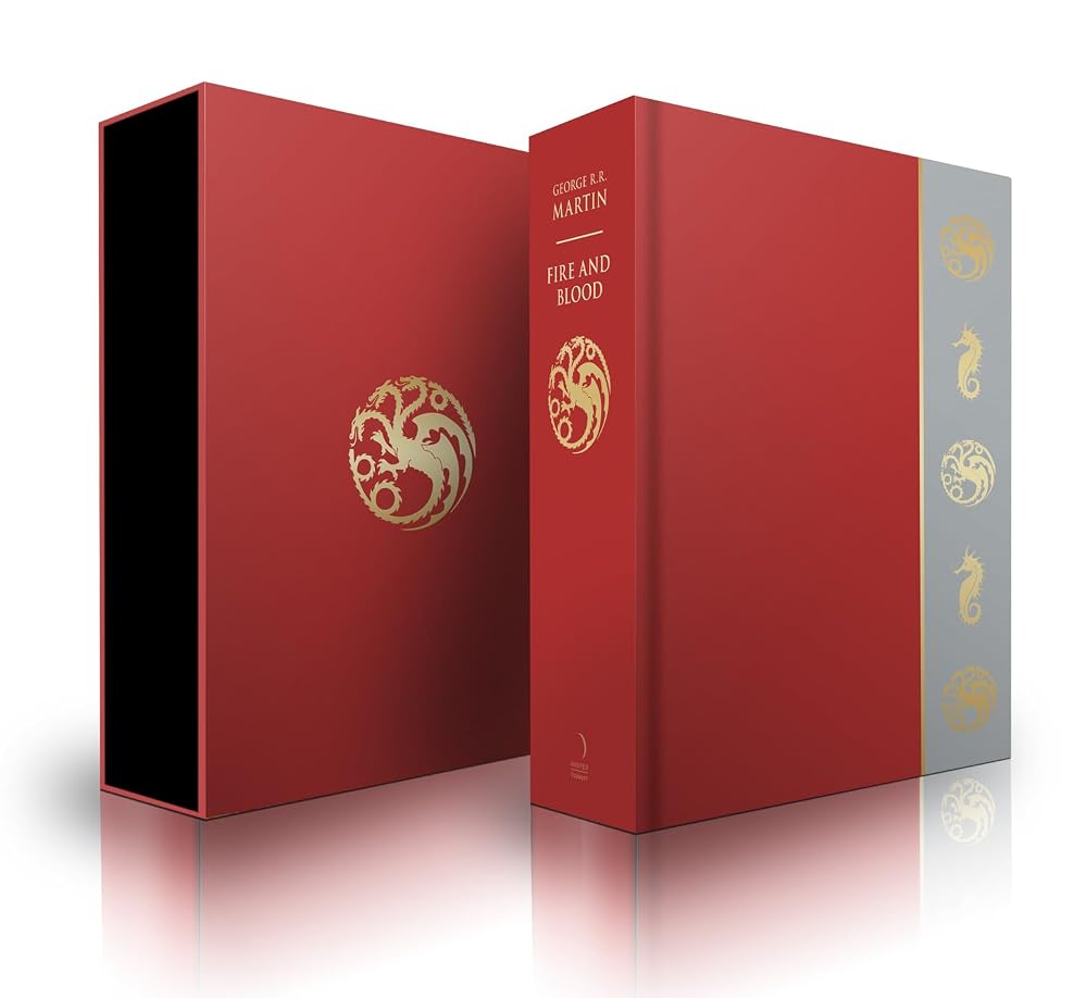 HarperVoyager Fire and Blood Slipcase Edition The Inspiration for Hbos House of the Dragon (A Song of Ice and Fire). cover image
