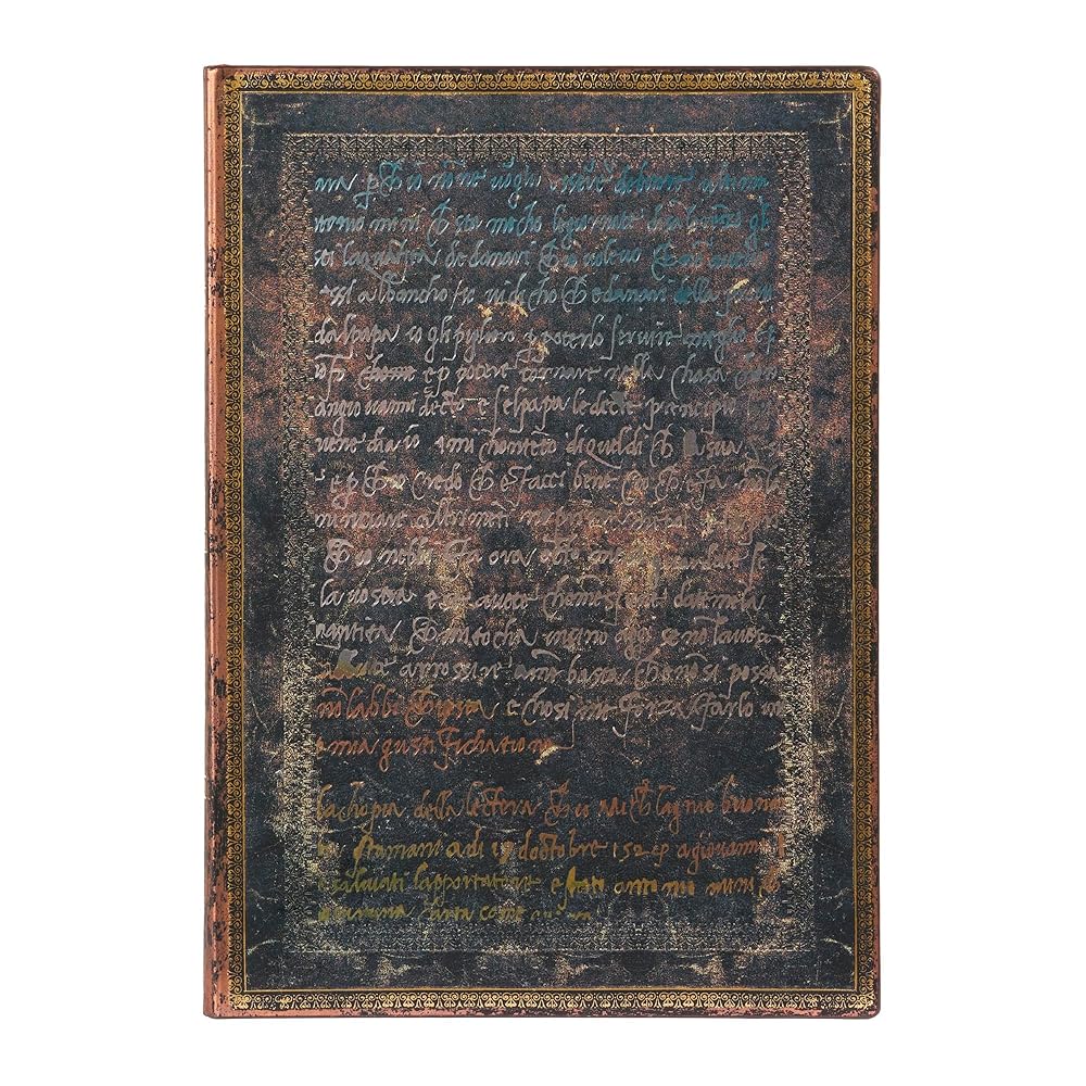 Michelangelo, Handwriting Midi Lined Softcover Journal, 176pg, 100GSM by Paperblanks (Embellished Manuscripts Collection) cover image