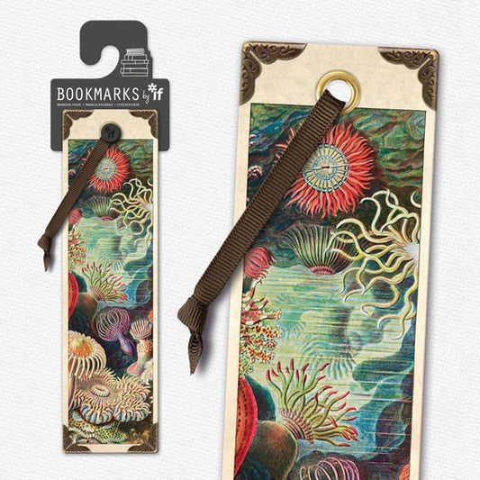 Vintage Bookmark - Anemones