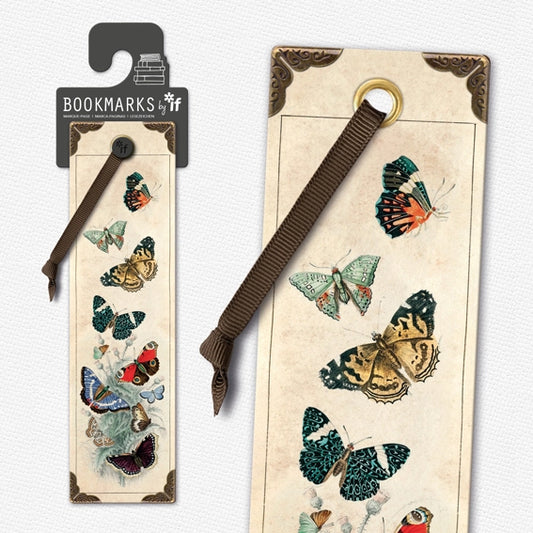 Vintage Bookmark - Butterflies