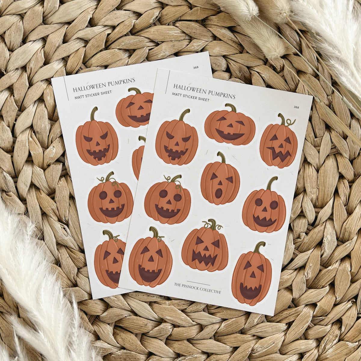 Halloween Pumpkins Sticker Sheet