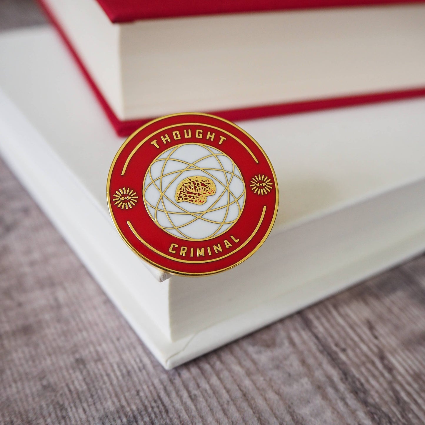 Thought Criminal Enamel Pin Badge - Dystopian Collection