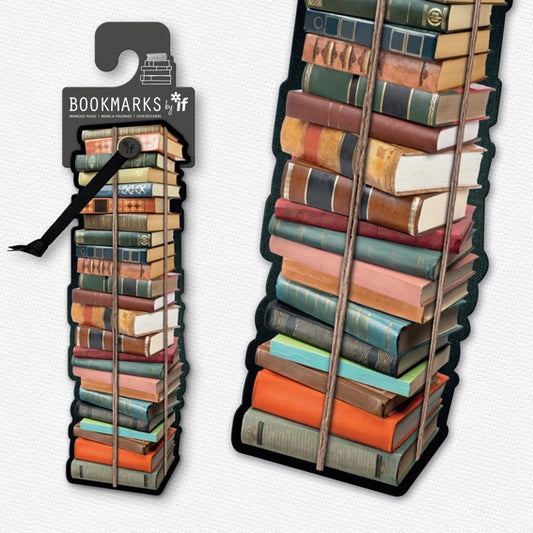 Academia Bookmark - Pile of Books