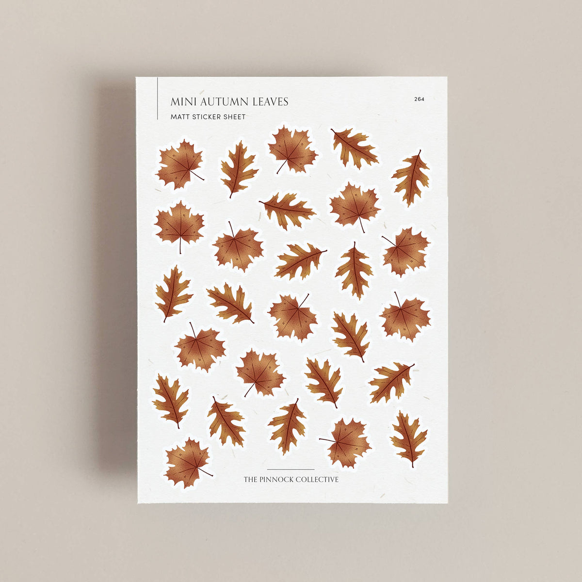 Mini Autumn Leaves Planner Sticker Sheet