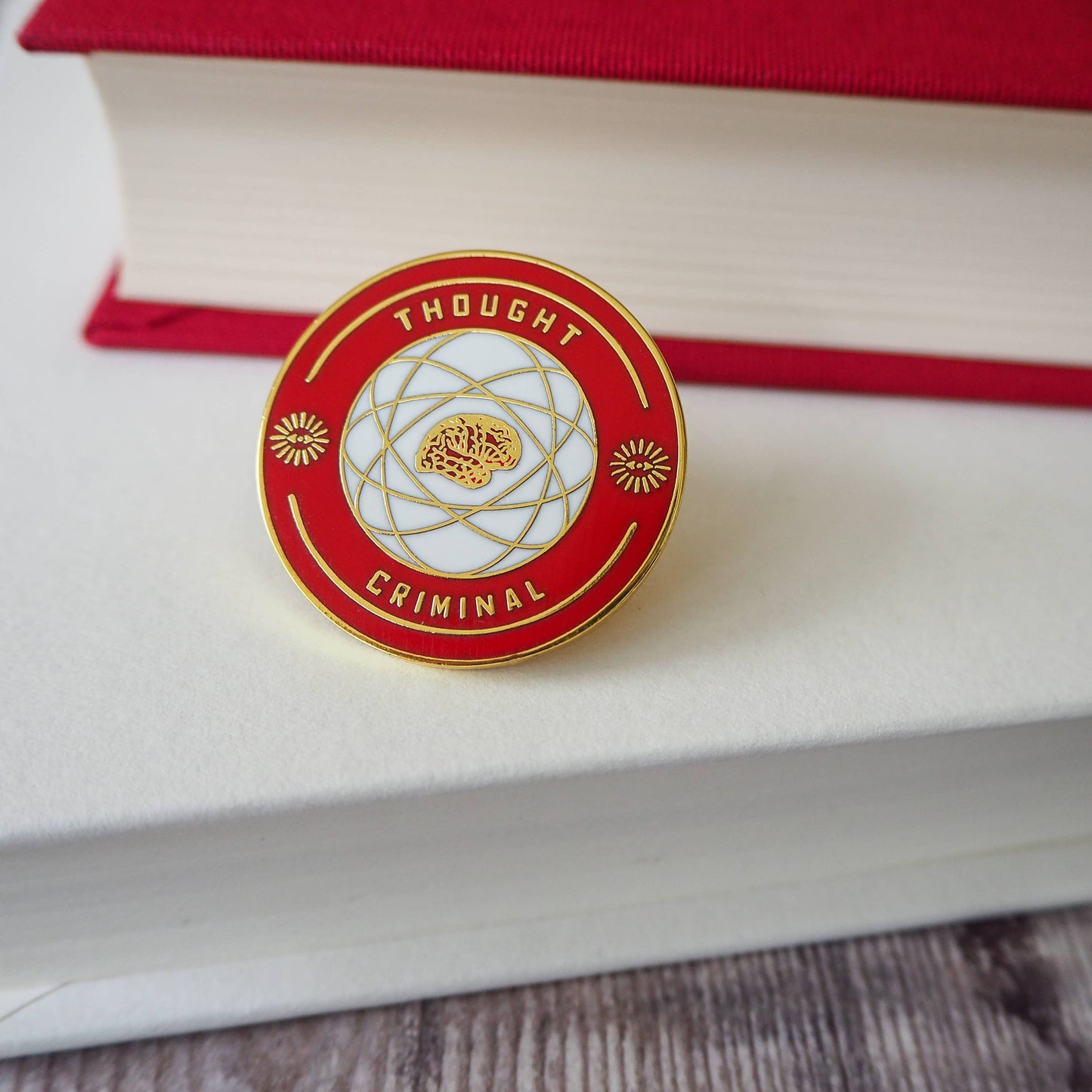 Thought Criminal Enamel Pin Badge - Dystopian Collection
