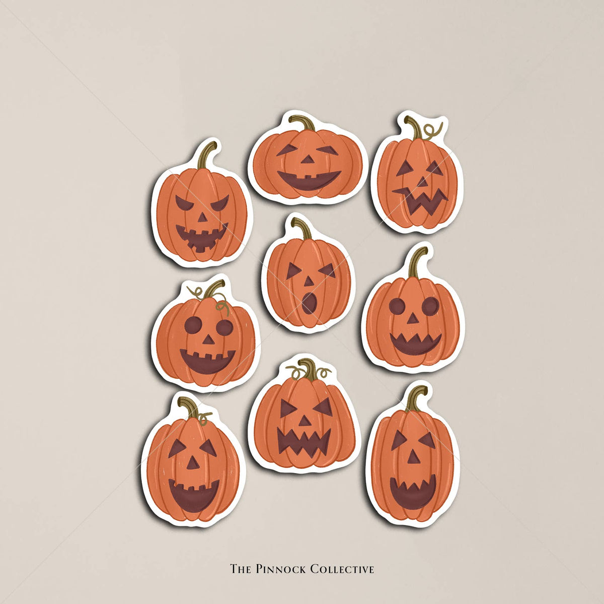 Halloween Pumpkins Sticker Sheet